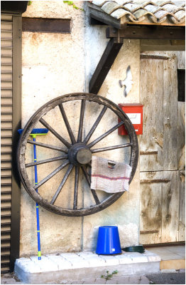 Blue Bucket & Wheel