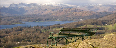 Bench overlooking WIndermere