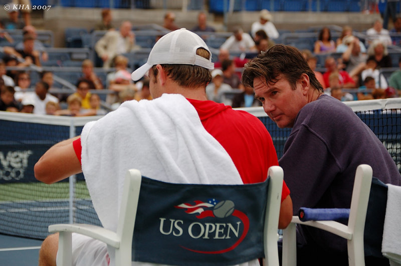 Andy Roddick and Jimmy Connors