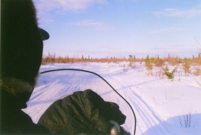 On the Skidoo with Eddie