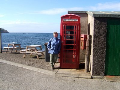 Phone box made famous by the film