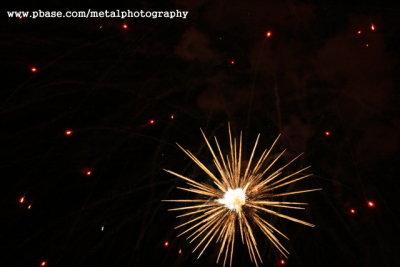 Fireworks during In Flames