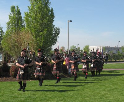 Bagpipers Perform