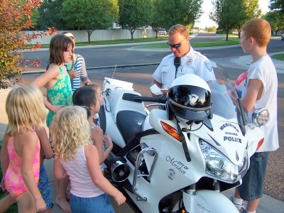 Officer Stoy Wows the Kids