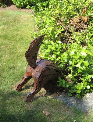 Digging Dog Sculpture