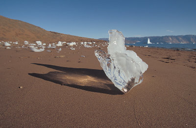 Ice on red sand 2