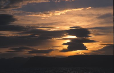 Iceland sunset clouds 1