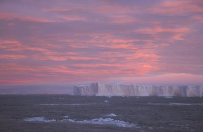 Icebergs in sunset Crystal Sound 2