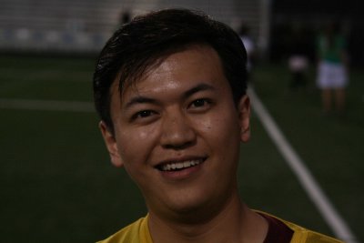 a smile at halftime