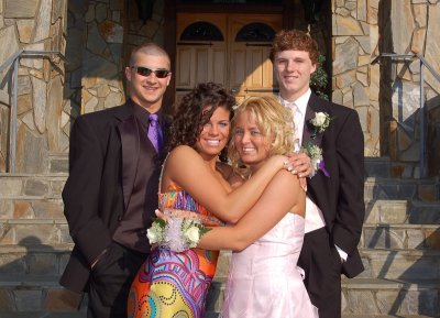 Best friends and their dates for the 2007 Prom at Mount Airy High