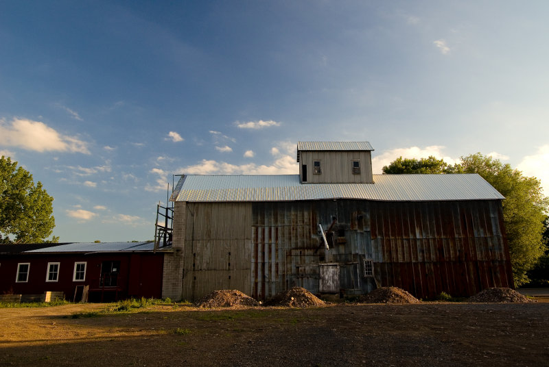 Evening Sun on Barn at Schoen Place in Pittsford, NY