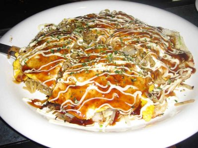 Okonomiyaki - after