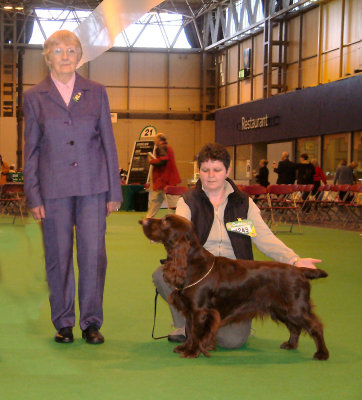 Bradley, Karen and Judge Mrs M Grattan, Crufts 2003