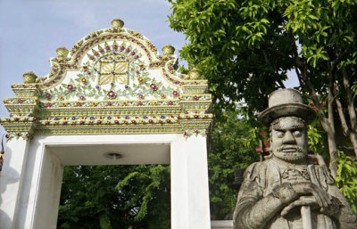 Entrance to a wat in Bangkok