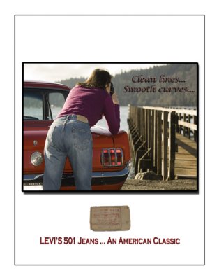 Mock ad for Levi's 501 Jeans