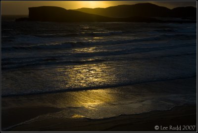 Sunset over the bay