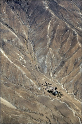 aerial view of Tibet