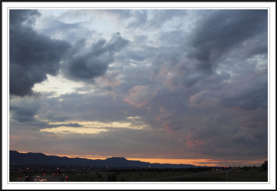 Sunset in Colorado Springs, Colorado