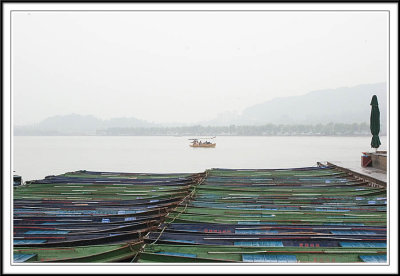 Rental boats on West Lake