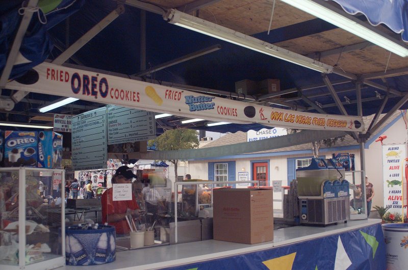 Fried Nutter Butter, Ice Cream and Oreos