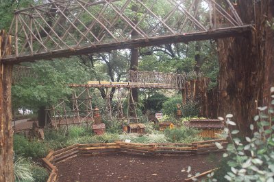 Outdoor Railroad at the Garden Center