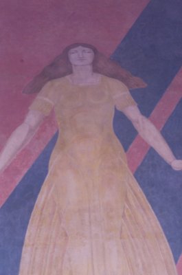 Automobile Building Fresco-detail