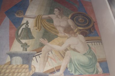 Automobile Building Fresco
