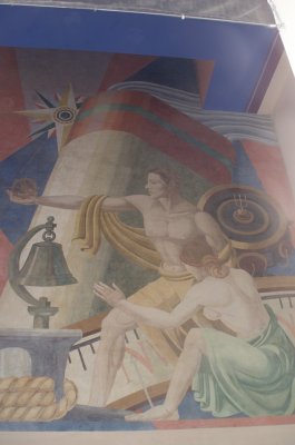 Automobile Building Fresco