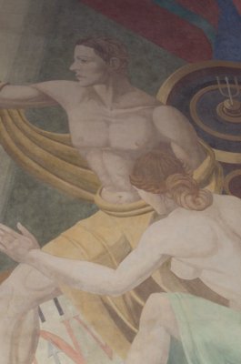 Automobile Building Fresco