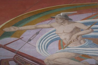 Automobile Building Fresco