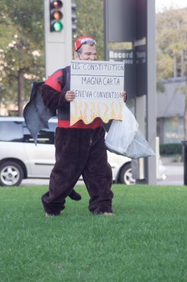 Protestors  Against George Bush and Republicans in Dallas on Nov 6, 2006