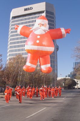 Santa Claus Baloon at the Neiman Marcus Childrens Parade 2006 in Dallas, Texas