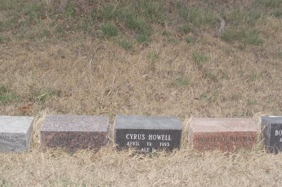Markers of some of the Branch Davidian Compound Dead