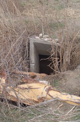 Entry to one of the many underground structures at the Branch Davidian Compound outside Waco