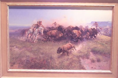 Charles M Russell's Buffalo Hunt