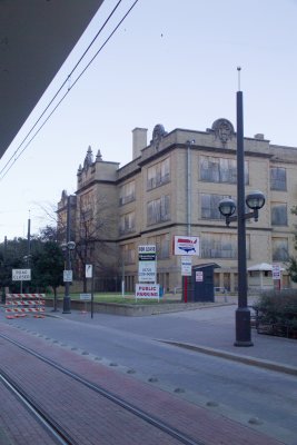 Buildings in the 2200 thru 2500 block of Federal Street in the Central Business District of Downtown Dallas