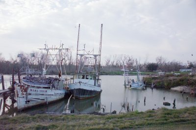 These were working fishing boats before Katrina