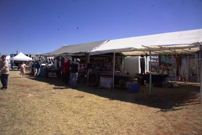 Outdoor Flea Market during the roundup