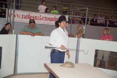 This gentelman was answering questions from the visitors about Rattlesnakes