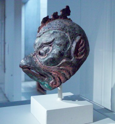 Gigaku Mask of the Karura Type,8th Century, Japan, Nara period