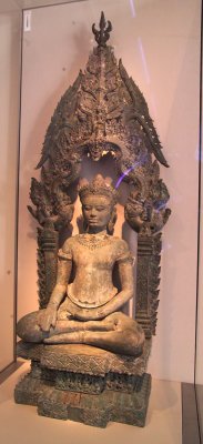 Buddha Enthroned,1180-1220, Thailand, Chaiyaphun province, Angkhor period