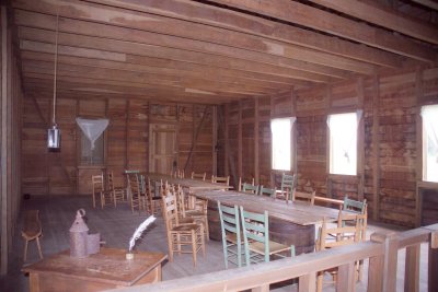 Furniture and other fixtures in the room represent what would have been used at the time of the 1836 meeting