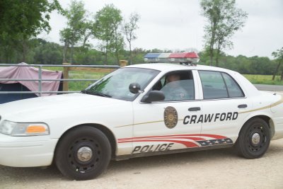 Crawford Police Regularly Drive onto the Property at Camp Casey 3 in violation of property rights
