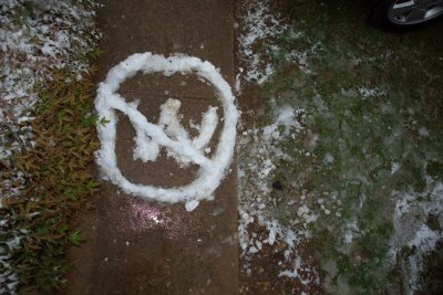 No W symbol in snow