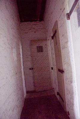Small Hallway that lead to cell doors-about 4 ft wide