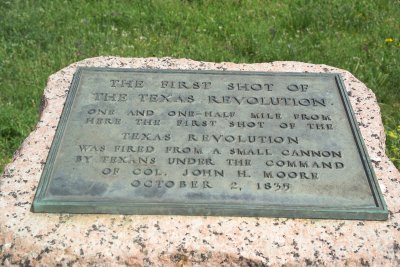 First Shot of the Texas Revolution
