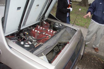 Total of 18 6volt Batteries gives this car about a 70 mile range