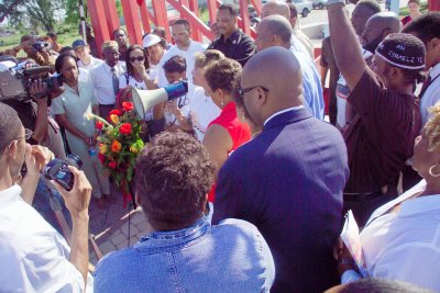 Several Prayers were said at the 9th Ward Memorial