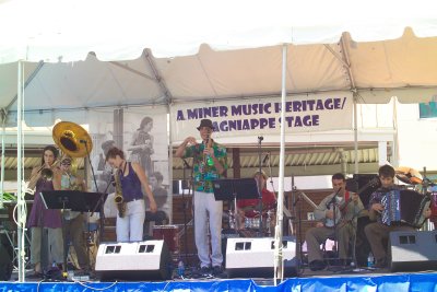 Lagniappe Stage at the New Orleans Jazz and Heritage Festival on Saturady April 28, 2007