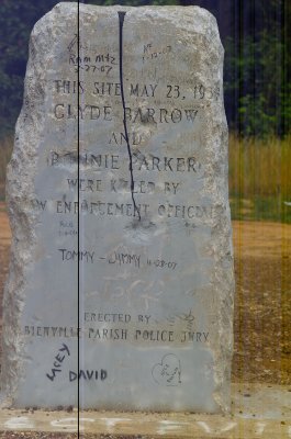 State Marker of where Bonnie and Clyde were Ambushed by Texas Rangers and Local Police